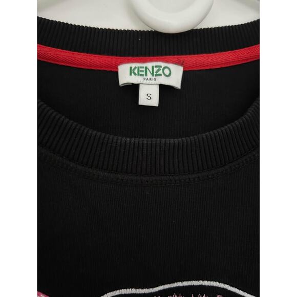KENZO embroidery sweatshirt dress, size S, mid-thigh length - Picture 4 of 8